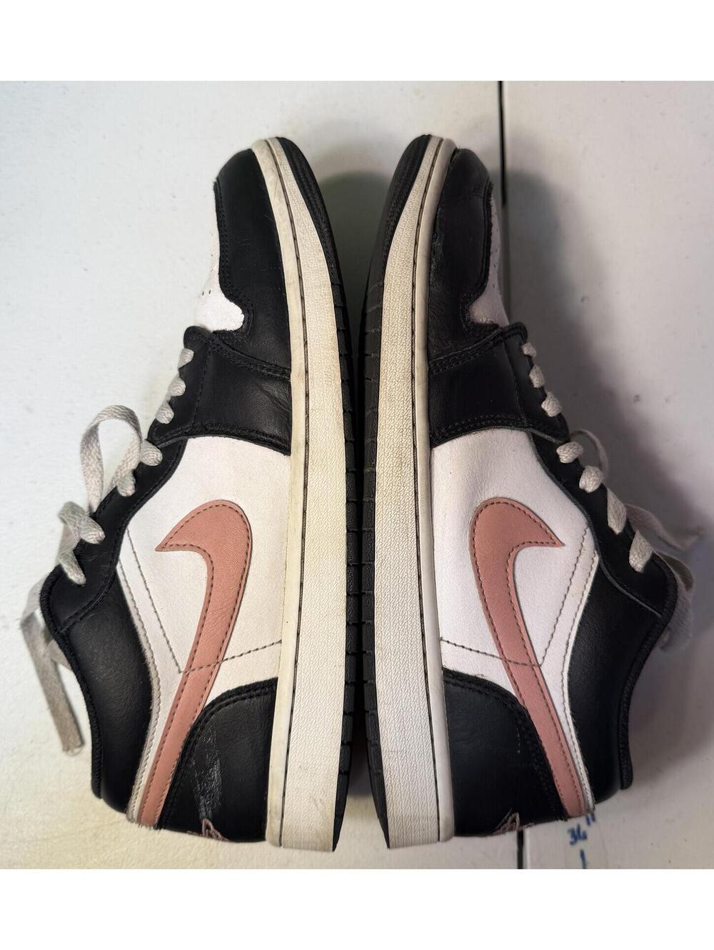 SHOES Nike Air Jordan 1 Rust Pink Sneakers Black/White Leather SIZE 9.5